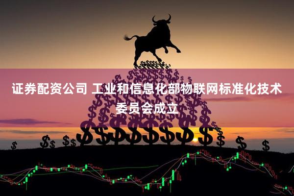 证券配资公司 工业和信息化部物联网标准化技术委员会成立